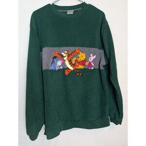 Vintage Winnie the Pooh Disney Store Crewneck Fleece Sweatshirt Mens Size Medium